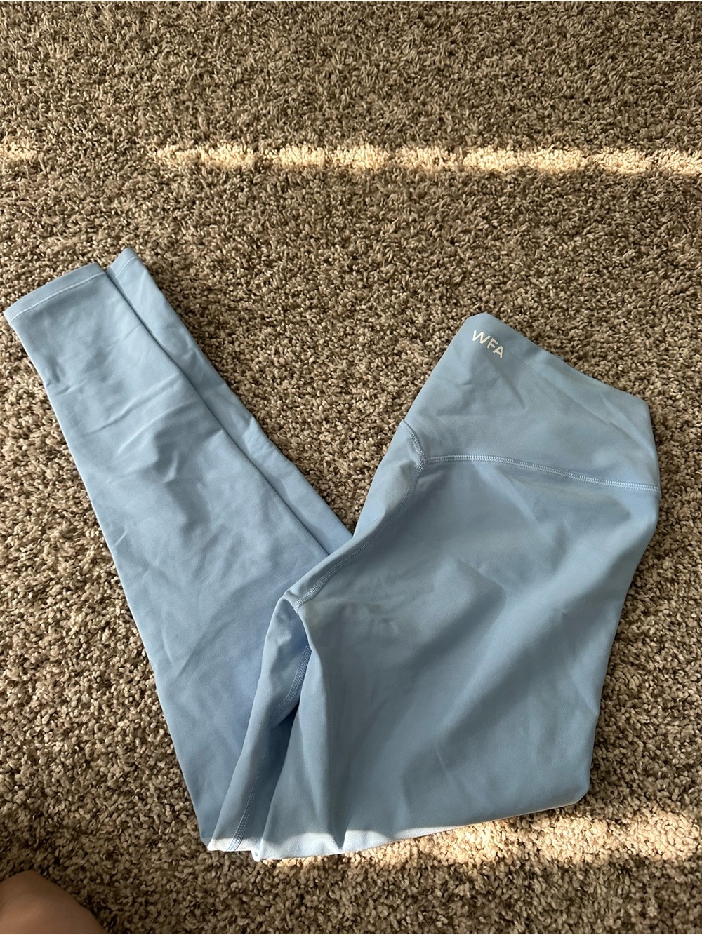White Fox Light Blue Leggings size M